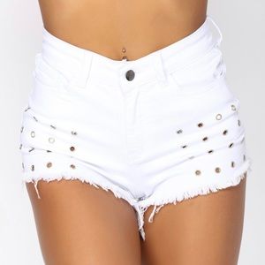 Fashion Nova White Shorts